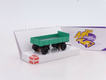 Preview: Busch 53320 # 2-achs Lastenanhänger IFA HL 80 Baujahr 1967 " hellgrün " 1:87