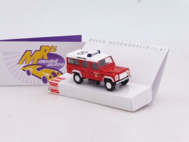 Busch 50376 # Land Rover Defender Kommandowagen " Feuerwehr Friedrichroda " 1:87