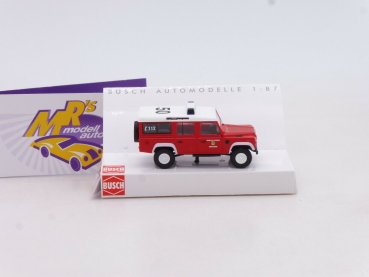 Preview: Busch 50376 # Land Rover Defender Kommandowagen " Feuerwehr Friedrichroda " 1:87