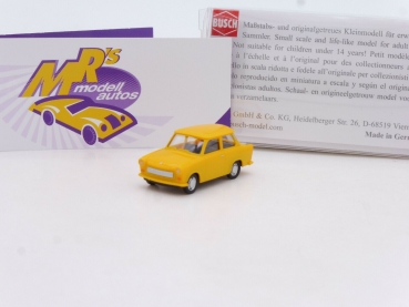 Busch 53100 # Trabant P601 Limousine Baujahr 1975 " gelborange " 1:87