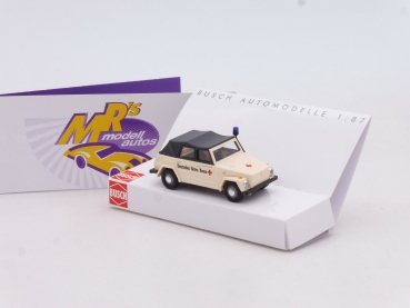 Busch 52718 # VW 181 Kurierwagen geschlossen Baujahr 1970 " DRK Duisburg " 1:87