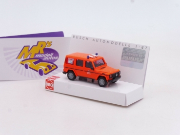 Busch 51436 # Mercedes-Benz G-Klasse Einsatzfahrzeug " Feuerwehr Berlin " 1:87