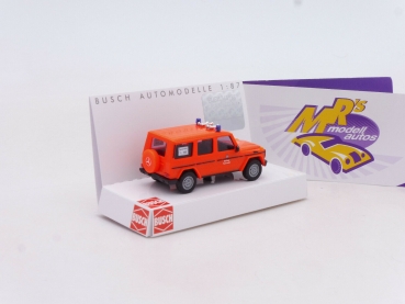 Preview: Busch 51436 # Mercedes-Benz G-Klasse Einsatzfahrzeug " Feuerwehr Berlin " 1:87