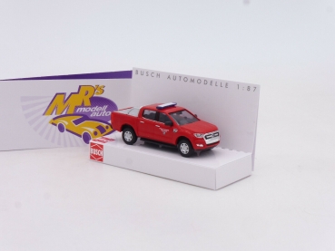 Busch 52812 # Ford Ranger mit Ladeflächenabdeckung "​ Feuerwehr Hemsbach " 1:87