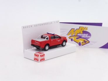 Preview: Busch 52812 # Ford Ranger mit Ladeflächenabdeckung "​ Feuerwehr Hemsbach " 1:87