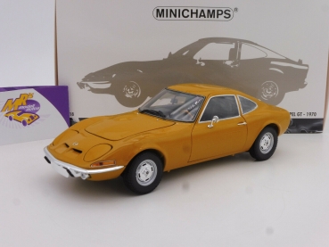 Minichamps 180049031 # OPEL GT 1900 Baujahr 1970 " ockergelb " 1:18
