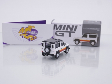 Preview: TSM MINI GT MGT00378-L # Land Rover Defender 90 Wagon LHD " weiß " 1:64