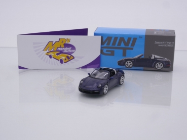 TSM MINI GT MGT00412-L # Porsche 911 Targa 4S LHD " blaumetallic (Gentian Blue Metallic) " 1:64