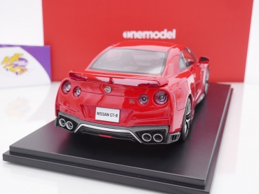 Preview: Onemodel 24 # Nissan GT-R R35 Baujahr 2017 " Red " 1:18
