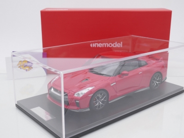Preview: Onemodel 24 # Nissan GT-R R35 Baujahr 2017 " Red " 1:18