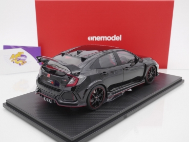 Preview: Onemodel 46 # Honda Civic Type R FK8 Baujahr 2017 " Glossy Black " 1:18