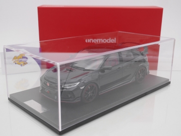 Preview: Onemodel 46 # Honda Civic Type R FK8 Baujahr 2017 " Glossy Black " 1:18