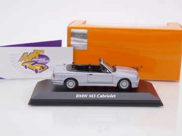 Preview: Maxichamps 940020332 # BMW M3 Cabriolet (E30) Baujahr 1988 " silbermetallic " 1:43