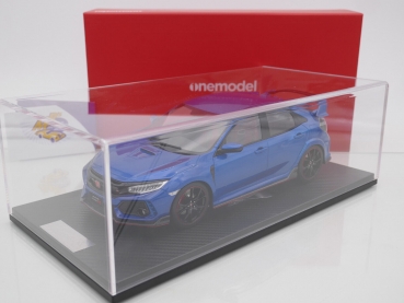 Preview: Onemodel 50 # Honda Civic Type R FK8 Baujahr 2017 " Dark Blue Metallic " 1:18
