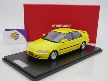 Onemodel 51 # Honda Civic Ferio EG9 GT Wing Baujahr 1992 " Yellow " 1:18