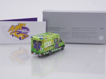 Preview: Herpa 952316 # Mercedes-Benz Sprinter Fahrtec RTW Ambulance " Stadt Basel 100 Joor " 1:87