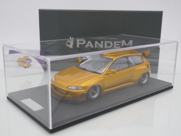 Preview: Onemodel 61 # Honda Civic EG6 Baujahr 1995 " Rocket Bunny - Transparent Gold Metallic " 1:18