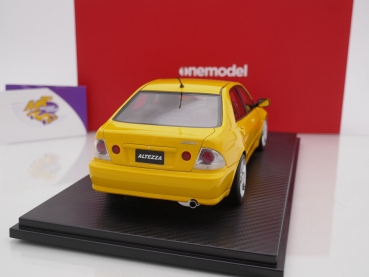 Preview: Onemodel 65 # Toyota Altezza Limousine Baujahr 1998 " Yellow  " 1:18
