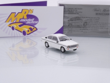 Preview: Minichamps 870040122 # Opel Kadett C Coupe 1. Version Baujahr 1973 " weiß " 1:87