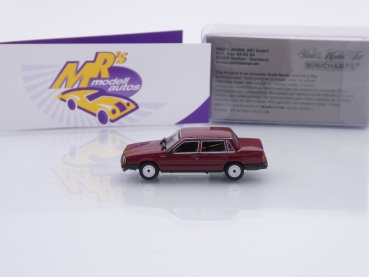 Preview: Minichamps 870171704 # Volvo 740GL Limousine Baujahr 1986 " dunkelrot " 1:87