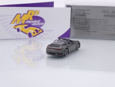 Preview: Minichamps 870069064 # Porsche 911 Carrera 4S Targa 4S Baujahr 2020 " graugrün-metallic " 1:87