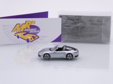 Preview: Minichamps 870069062 # Porsche 911 Carrera 4S Targa 4S Baujahr 2020 " silbermetallic " 1:87