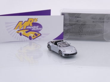 Preview: Minichamps 870069062 # Porsche 911 Carrera 4S Targa 4S Baujahr 2020 " silbermetallic " 1:87