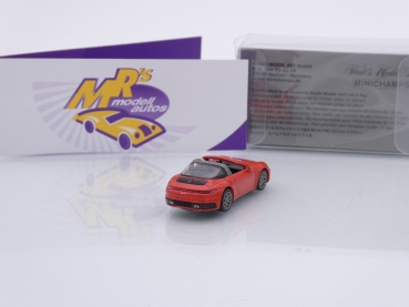 Preview: Minichamps 870069061 # Porsche 911 Carrera 4S Targa 4S Baujahr 2020 " lavaorange " 1:87