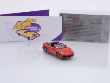 Preview: Minichamps 870069061 # Porsche 911 Carrera 4S Targa 4S Baujahr 2020 " lavaorange " 1:87