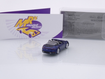 Preview: Minichamps 870069060 # Porsche 911 Carrera 4S Targa 4S Baujahr 2020 " dunkelblau-metallic " 1:87