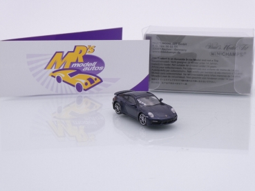 Preview: Minichamps 870069074 # Porsche 911 Carrera Turbo Baujahr 2020 " dunkelblau-metallic " 1:87