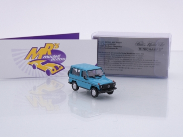 Preview: Minichamps 870038061 # Mercedes-Benz G-Klasse SWB Baujahr 1980 " türkis " 1:87