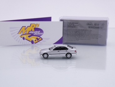 Preview: Minichamps 870020302 # BMW M3 (E36) Limousine Baujahr 1994 " silbermetallic " 1:87