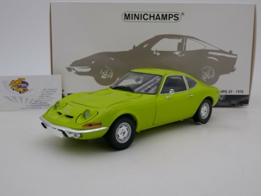Minichamps 180049032 # Opel GT Coupe Baujahr 1972 " hellgrün " 1:18