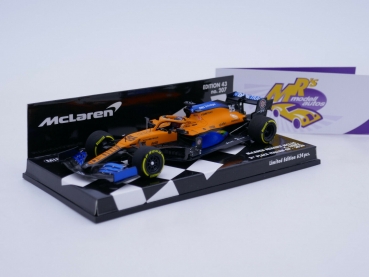 Minichamps 537205155 # McLaren MCL35 2nd. Italian GP 2020 " Carlos Sainz " 1:43