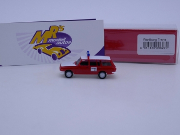 Preview: Herpa 096270 # Wartburg 353 Tourist " Freiwillige Feuerwehr Wittstock " 1:87