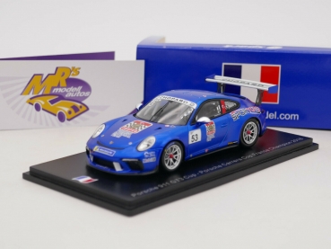 Spark SF140 # Porsche 911 GT3 Cup Nr. 53 " France Carrera Cup Champion 2018 " 1:43