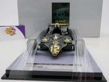 Preview: Tecnomodel TM18-174B # Lotus 91 F1 Nr.12 Monaco GP 1982 " Nigel Mansell " 1:18