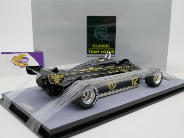 Preview: Tecnomodel TM18-174D # Lotus 91 F1 Nr.12 British GP 1982 " Nigel Mansell " 1:18