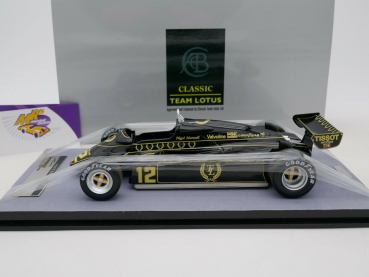 Preview: Tecnomodel TM18-174D # Lotus 91 F1 Nr.12 British GP 1982 " Nigel Mansell " 1:18