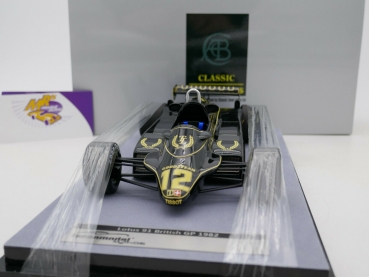 Preview: Tecnomodel TM18-174D # Lotus 91 F1 Nr.12 British GP 1982 " Nigel Mansell " 1:18