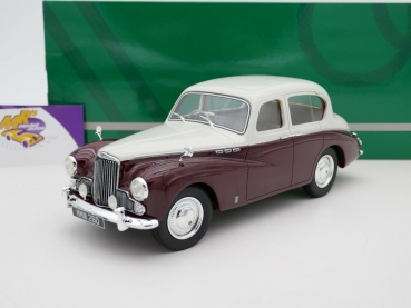 Cult CML084-1 # Sunbeam Supreme MKIII Baujahr 1954 Limousine " grau-dunkelrot " 1:18