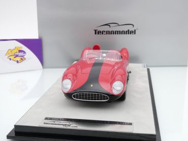 Preview: Tecnomodel TM18-51E # Ferrari 500 TRC Presse Version 1957 " rot-schwarz " 1:18