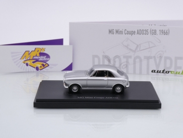 Preview: Autocult 06056 # MG Mini Coupe ADO35 Baujahr 1966 " silbermetallic " 1:43