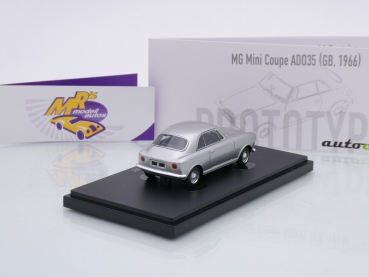 Preview: Autocult 06056 # MG Mini Coupe ADO35 Baujahr 1966 " silbermetallic " 1:43