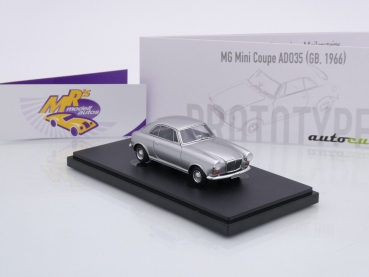 Preview: Autocult 06056 # MG Mini Coupe ADO35 Baujahr 1966 " silbermetallic " 1:43