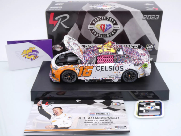 Preview: Lionel Racing W162323CELAJM # Chevrolet Camaro ZL1 NASCAR 2023 " AJ Allmendinger - Celsius Energy Charlotte Roval Race Winner " 1:24