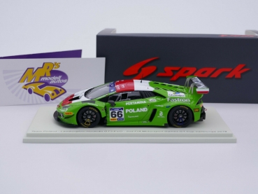 Preview: Spark S9608 # Lamborghini Huracan GT3 No.66 2nd GTCup 2019 " Team Poland " 1:43