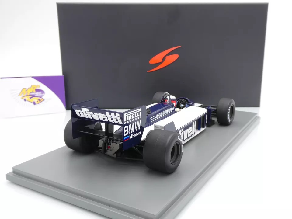 Miniature Spark Brabham BT55 N°8 – Monaco 1986 – Elio De Angelis – 1/18 Résine