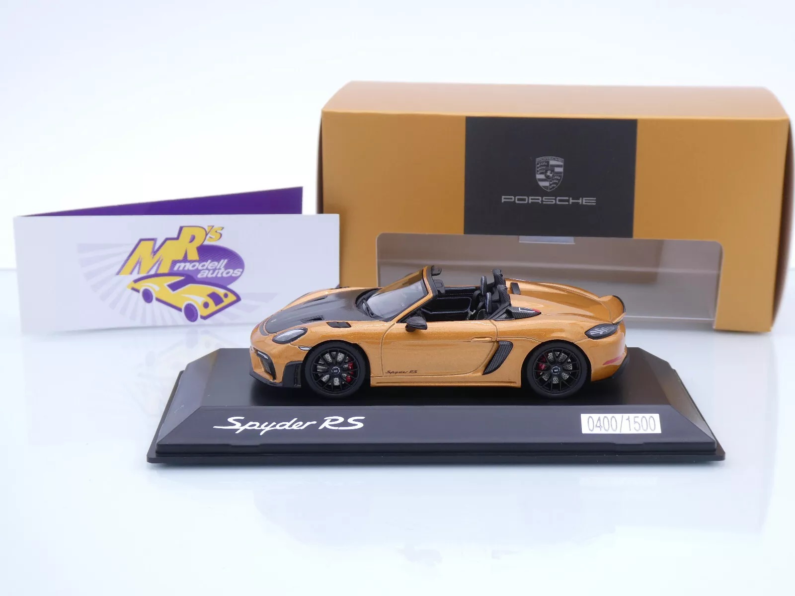Mrs Modellautos - Spark WAP0202190RSPY # Porsche 718 Spyder RS
